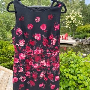 Talbots Black Multi-coloured Midi dress size 8